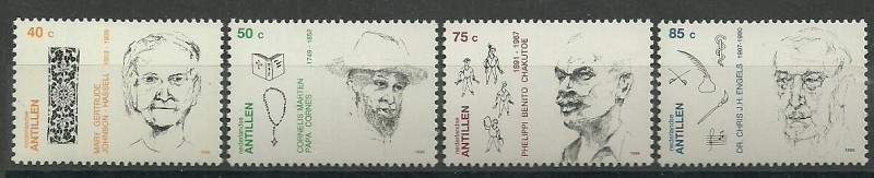 Nederlandse Antillen 1127/1130 Verdienstelijke Personen 1996 Postfris
