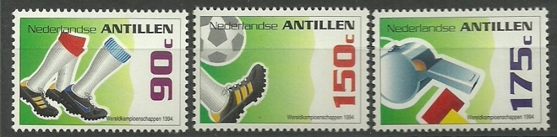 Nederlandse Antillen 1060/1062 WK Voetbal 1994 Postfris