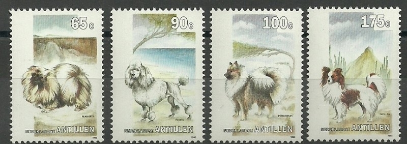 Nederlandse Antillen 1030/1033 Honden 1993 Postfris