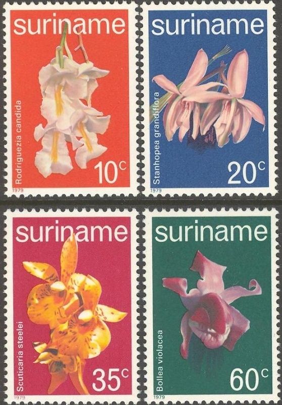 Suriname Republiek 157/160 Orchideeën 1979 Postfris