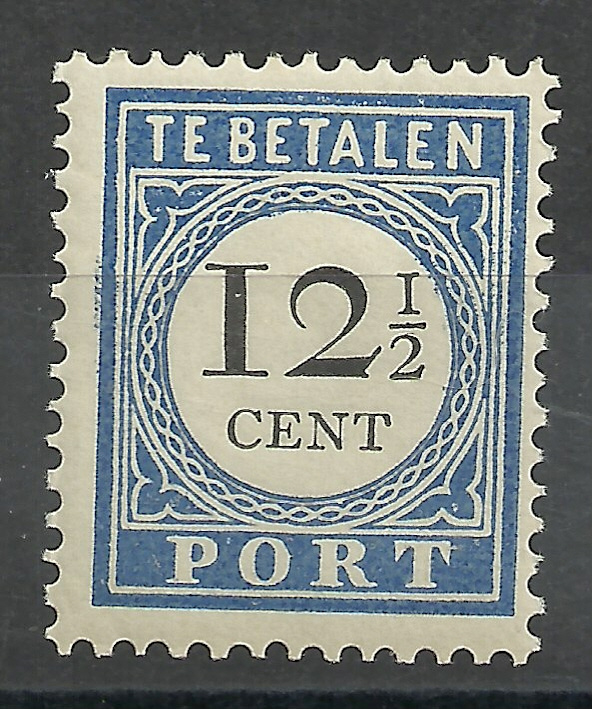 Port  23 12½ct 1894/1910 Cijfer en Waarde Type I Postfris (1)