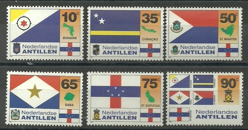Nederlandse Antillen 1089/1094 Vlaggen Postfris