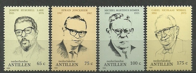 Nederlandse Antillen 1056/1059 Verdienstelijke Personen 1994 Postfris