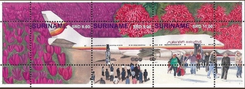 Suriname Republiek  2071 Surinam Airways 2014 Postfris