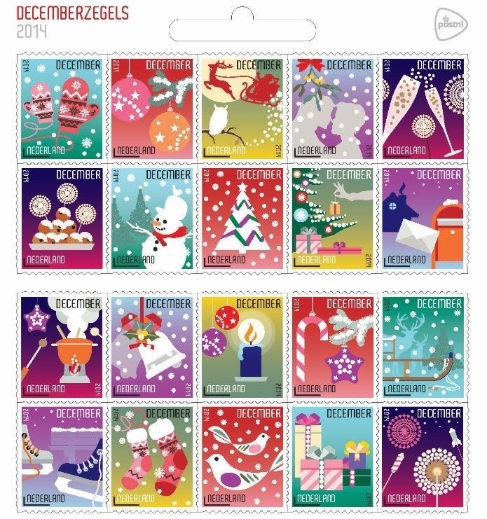 Nvph V3236/3255 Kerstzegels 2014 Postfris