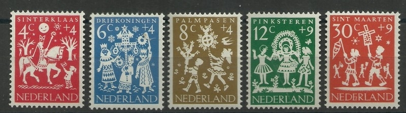 Nvph  759/763 Kinderzegels 1961 Postfris