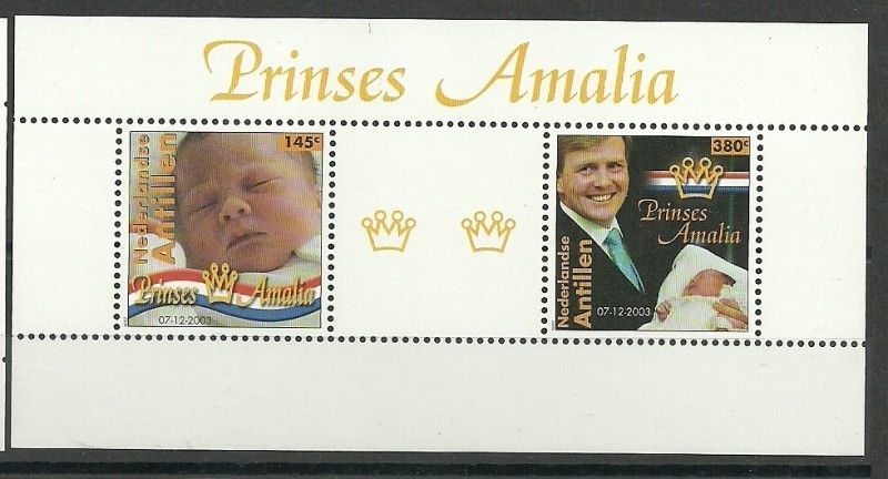 Nederlandse Antillen 1484 Blok Geboorte Prinses Amalia Postfris