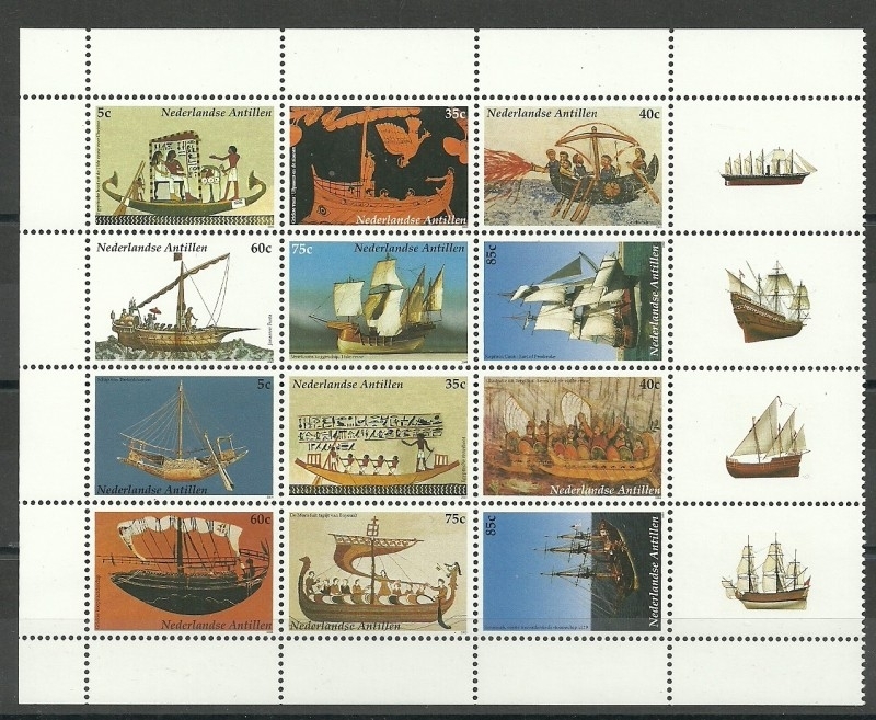 Nederlandse Antillen 1446/1457 Zeilschepen Postfris