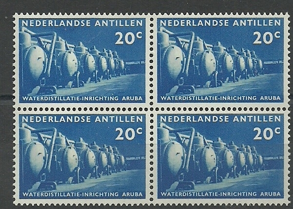 Nederlandse Antillen 303 in blok van 4 Postfris