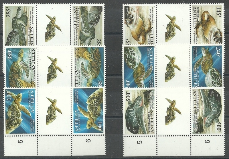 Nederlandse Antillen 1559a/1564a Schildpadden Postfris (1)