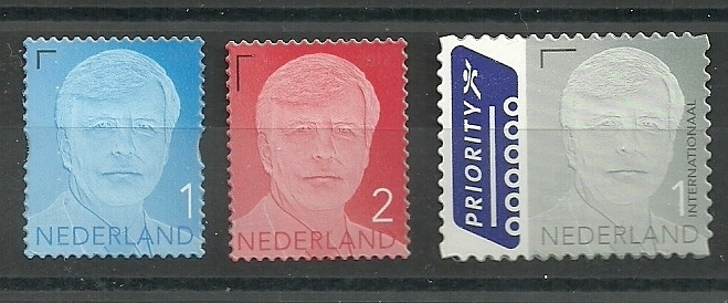 Nvph 3135/3137 Koning Willem Alexander (Kroon 2013) Gestanst Postfris