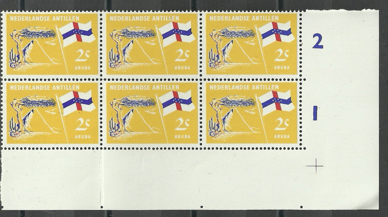 Nederlandse Antillen  359 PM1 in hoekblok Postfris