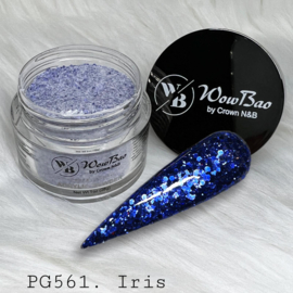 WowBao Nails acryl poeder Glitter nr 561 Iris 28g