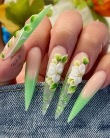 3D nailart bloem acryl 233