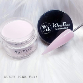 WowBao Nails acryl poeder nr 113 Dusty Pink 56g