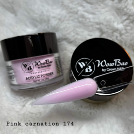 WowBao Nails acryl poeder color nr 174 Pink Carnation 28g