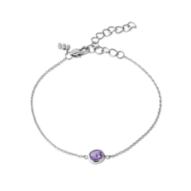 Melano Friends Scarlett Armband Zilverkleurig Lavender