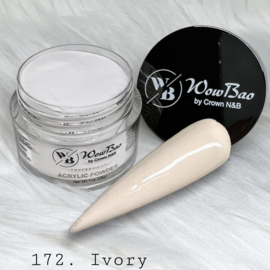 WowBao Nails acryl poeder color nr 172 Ivory 28g
