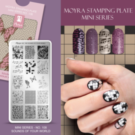 Moyra Mini Stempel Plaat 108 Sounds Of Your World