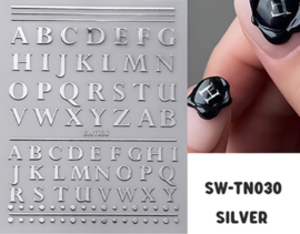 Nagelsticker SW-TN030 zilver