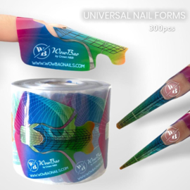 WowBao Nails Universele Nail Forms sjablonen 300pc