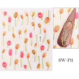 Nagelsticker tulpen SW-F11