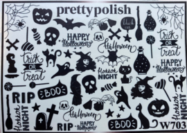 Pretty Polish | Slider | Waterdecal W703 - Halloween