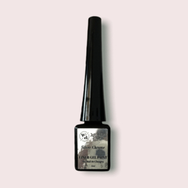 WowBao Nails Liner gel Paint Silver Chrome