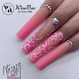 WowBao Nails acryl poeder Shimmer nr G697 Flamingo 28g