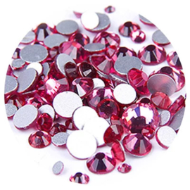 Metoe Nails Crystal Facet Roze Strass steentjes