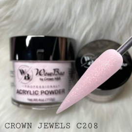 WowBao Nails acryl poeder shimmer 208 Crown Jewels 56g