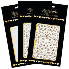 Magpie Nagelsticker 001 Gold (Kerst)