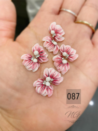 3D nailart bloem acryl 87 fuchsia