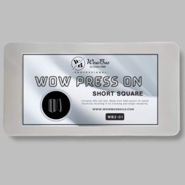 WowBao Nails Press On Nail Tips | Short Square WB2-01
