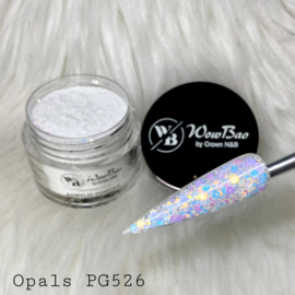 WowBao Nails glitter acryl poeder nr 526 Opals 28g