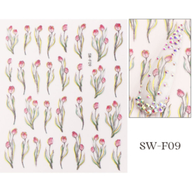Nagelsticker tulpen SW-F09