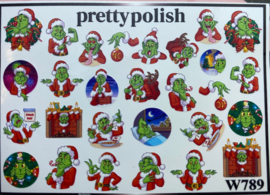 Pretty Polish | Slider | Waterdecal W789 - Kerst