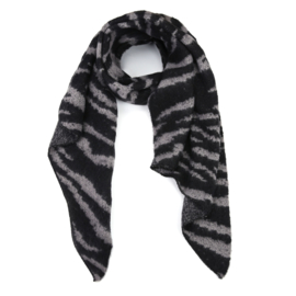 Sjaal zebra print - Grey