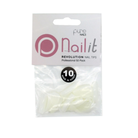Pure Nails Tips Natural Half Well Revolution Refill 50st.