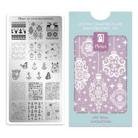 Moyra Mini Stempel Plaat 105 My Real Intention