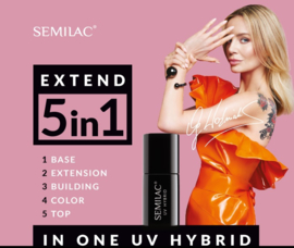 Semilac Extend 5 in 1 802 Dirty Nude Rose (rubber base) 7ml