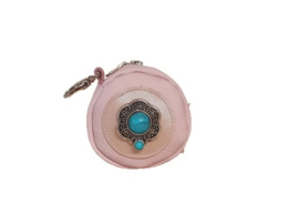 Ganesha - Bindi Sweet Pink portemonneetje met turquoise steen