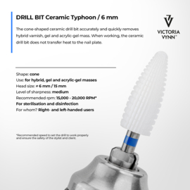 Victoria Vynn Drill Bit Ceramic Typhoon / 6 mm