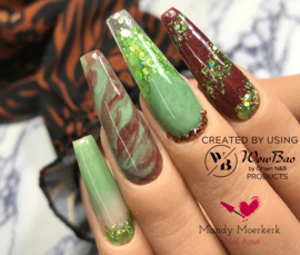 WowBao Nails acryl poeder Premium Glitter nr PG503 Duchess 28g