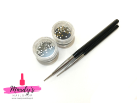 Dotting tool set met steentjes