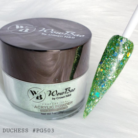 WowBao Nails acryl poeder Premium Glitter nr PG503 Duchess 28g