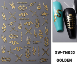 Nagelsticker SW-TN022 goud