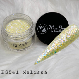 WowBao Nails acryl poeder Glitter nr PG541 Melissa 28g
