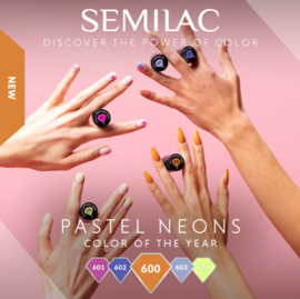 Semilac gelpolish 601 Neon Pink Punch 7ml
