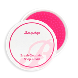Boozyshop Makeup Brush & Sponge Cleansing Soap & Pad 30gr.